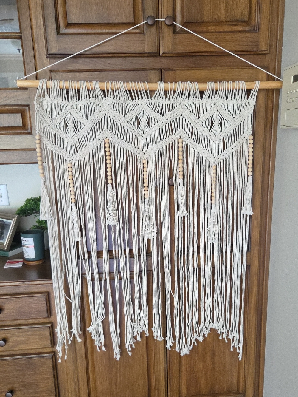 Handmade Macramé Wall Hanging - Cream Boho Decor
